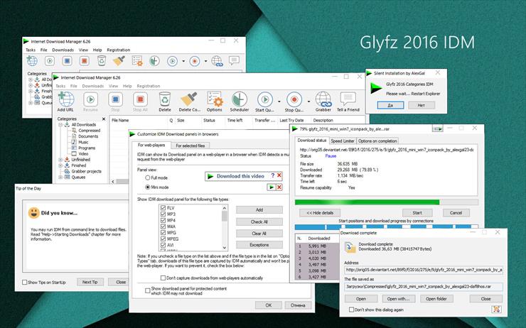 Internet Download Manager 6.41 Build 12 RePack by elchupacabra - __MOD Glyfz 2016.jpg