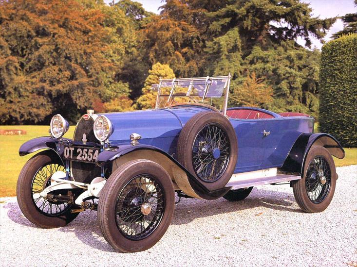 samochody - 1926 Bugatti Type 23 Brescia Boattail Touring Car Blue.jpg