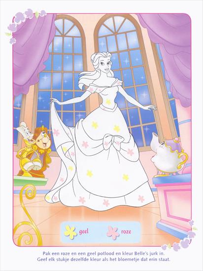 Piękna i Bestia - Księżniczki Disneya Bella - kolorowanka 7.GIF