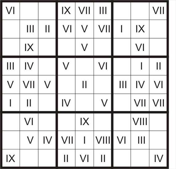CYFRY RZYMSKIE OD 1 DO 10 - sudoku.jpg